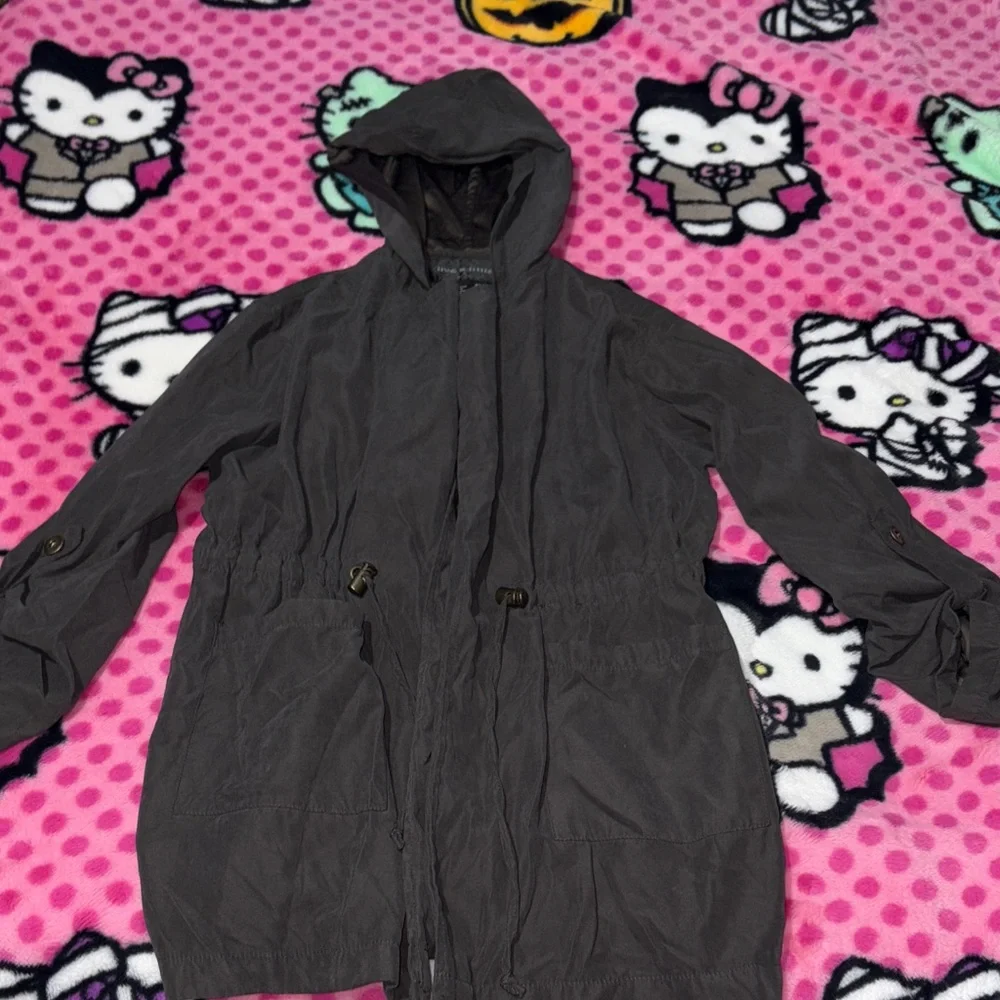 Dark Gray Hooded Jacket